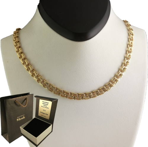 ZŁOTY MĘSKI PEŁNY ŁAŃCUSZEK GALIBARDI 6mm/60cm pr.585  