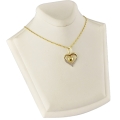 ZŁOTY KOMPLET ŁAŃCUSZEK SERCE ZŁOTO 333+GRAWER