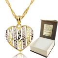 Złoty Łańcuszek z Wisiorkiem Serduszko 333 Grawer