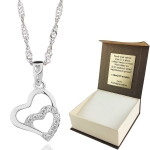 Łańcuszek Srebrny Damski z Serduszkiem Srebro 925