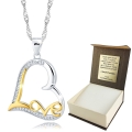 Srebrny Łańcuszek z Serduszkiem Love Srebro 925