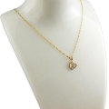 Złoty Łańcuszek z Medalikiem Serduszko Złoto 333