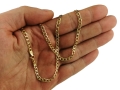 ZŁOTY MĘSKI ŁAŃCUSZEK PANCERKA 5mm/50cm Złoto pr.585