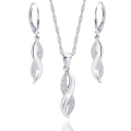 Srebrny Komplet Naszyjnik Kolczyki Srebro 925