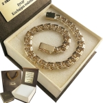 Złota Bransoletka 585 Galibardi Męski Gruba 7mm/22cm 