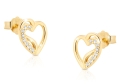 Złote Kolczyki Damskie Sreduszka Srebro 925