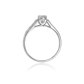 złoty pierścionek zaręczynowy z brylantami