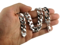 Gruba Bransoleta Srebrna 925 Pancerka Męska 14mm DIAMENTOWANA Grawer GRATIS