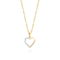 Złoty Łańcuszek 333 Naszyjnik Wisiorek Serce Grawer UPOMINEK GRATIS