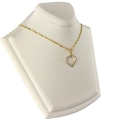 Złoty Łańcuszek 333 Naszyjnik Wisiorek Serce Grawer UPOMINEK GRATIS