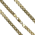 ZŁOTY ŁAŃCUSZEK MONALIZA NONNA 4mm/55cm Złoto pr.585 PEŁNY