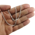 Srebrny Łańcuszek Damski Nonna MONALIZA Pełna Diamentowana 3mm Srebro 925