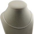 Srebrny Łańcuszek Damski Nonna MONALIZA Pełna Diamentowana 3mm Srebro 925