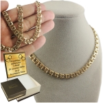 ZŁOTY MĘSKI PEŁNY ŁAŃCUSZEK GALIBARDI 7mm/50cm pr.585 