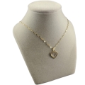 Złoty Piękny Łańcuszek Naszyjnik SERCE BŁYSZCZĄCY Złoto 585 GRAWER GRATIS