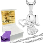 Srebrny Łańcuszek z Aniołkiem Srebro 925 