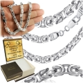 Srebrny Męski Łańcuszek Królewski 6mm Pełny Kuty Bizantyjski 925 Grawer