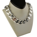 Potężny Łańcuszek Srebrny Męski 925 Pancerka DIAMENTOWANY PEŁNY 18mm GRAWER