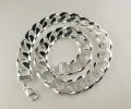 Potężny Łańcuszek Srebrny Męski 925 Pancerka DIAMENTOWANY PEŁNY 18mm GRAWER