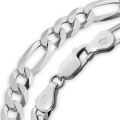Bransoletka Srebrna Męska Figaro 5mm Pełna Diamentowana Srebro 925 GRAWER