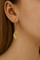 Złote Kolczyki Wiszące Dla Kobiety Srebro 925