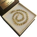 Złota Męska Bransoletka Mariner Złoto 585 Szeroka 5mm PEŁNA KUTA Grawer
