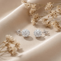Srebrne Kolczyki Kulki Swarovski Srebro 925 Grawer + PREZENT GRATIS