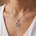 Srebrny Łańcuszek 925 Serce INFINITY Nieskończoność
