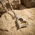 Srebrny Łańcuszek z Serduszkiem Love Srebro 925