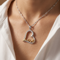 Srebrny Łańcuszek z Serduszkiem Love Srebro 925
