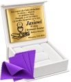 SREBRNY ŁAŃCUSZEK KOMUNIJNY Z MEDALIKIEM SREBRO 925 KOMUNIA CHRZEST GRAWER