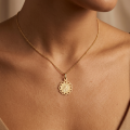 Łańcuszek Złoty Medalik Naszyjnik 585 Na Komunię Chrzest GRAWER GRATIS