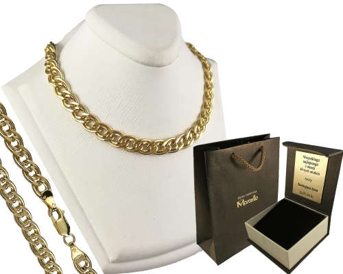 ZŁOTY ŁAŃCUSZEK MONALIZA NONNA 6mm/50cm Złoto pr.585+GRAWER  