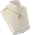 Złoty Łańcuszek z Wisiorkiem Serduszko 333 Grawer
