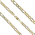ZŁOTY ŁAŃCUSZEK FIGARO 5mm/60cm Złoto pr.585 +GRAWER